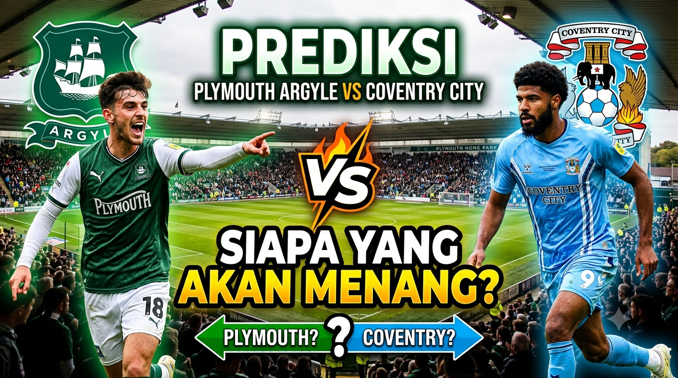 Prediksi Plymouth Argyle vs Coventry City, Siapa yang Akan Menang?