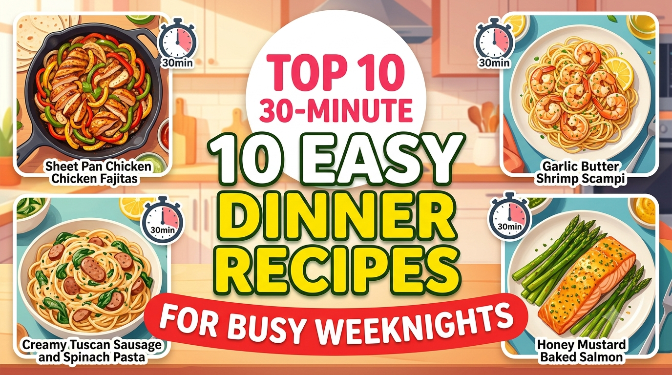 Top 10 Easy 30-Minute Dinner Recipes for Busy Weeknights