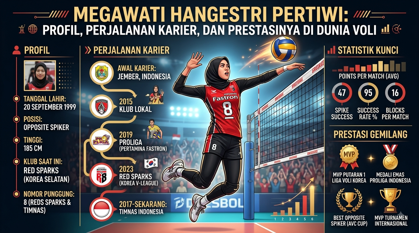 Megawati Hangestri Pertiwi dan Perjalanan Kariernya hingga Jadi Andalan Tim