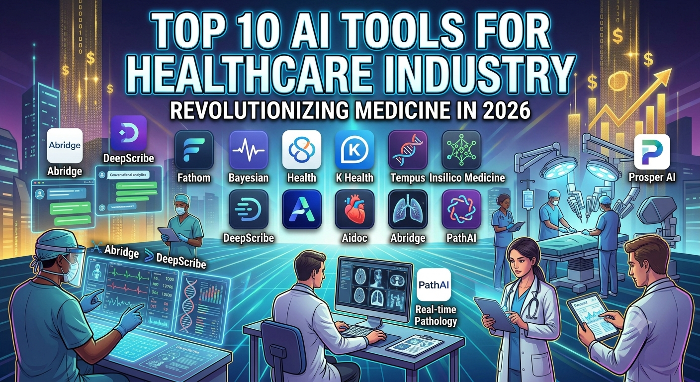 Top 10 AI Tools for Healthcare Industry in 2026: Transforming Clinical Workflows, Diagnostics, and Patient Outcomes
