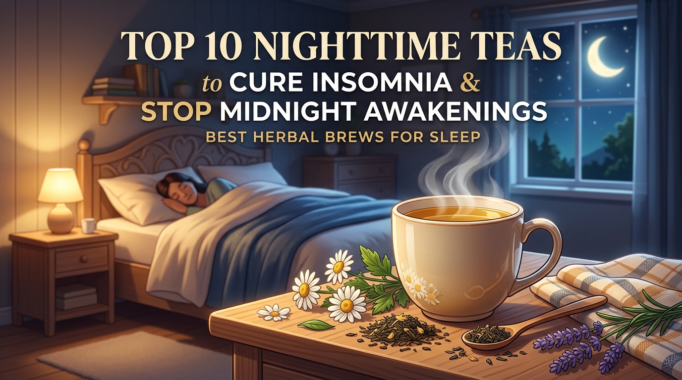 Top 10 Nighttime Teas to Support Better Sleep and Reduce Midnight Awakenings