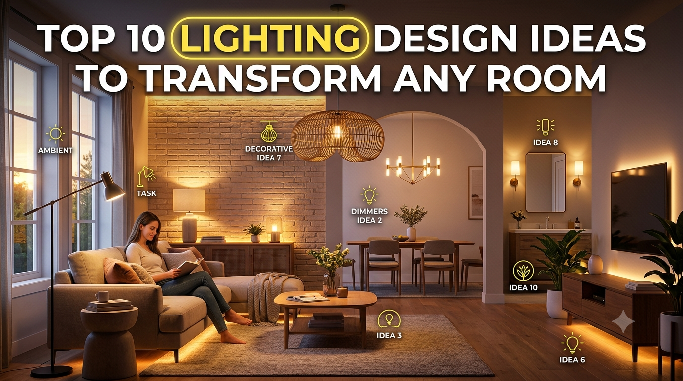 Top 10 Lighting Design Ideas to Transform Any Room