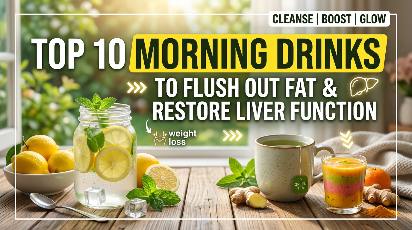 Top 10 Morning Drinks to Support Fat Metabolism and Liver Health