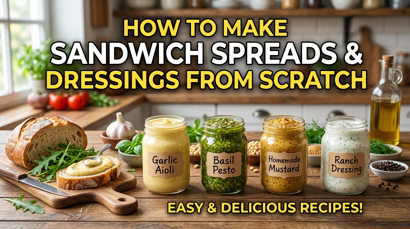 How to Make Sandwich Spreads and Dressings From Scratch