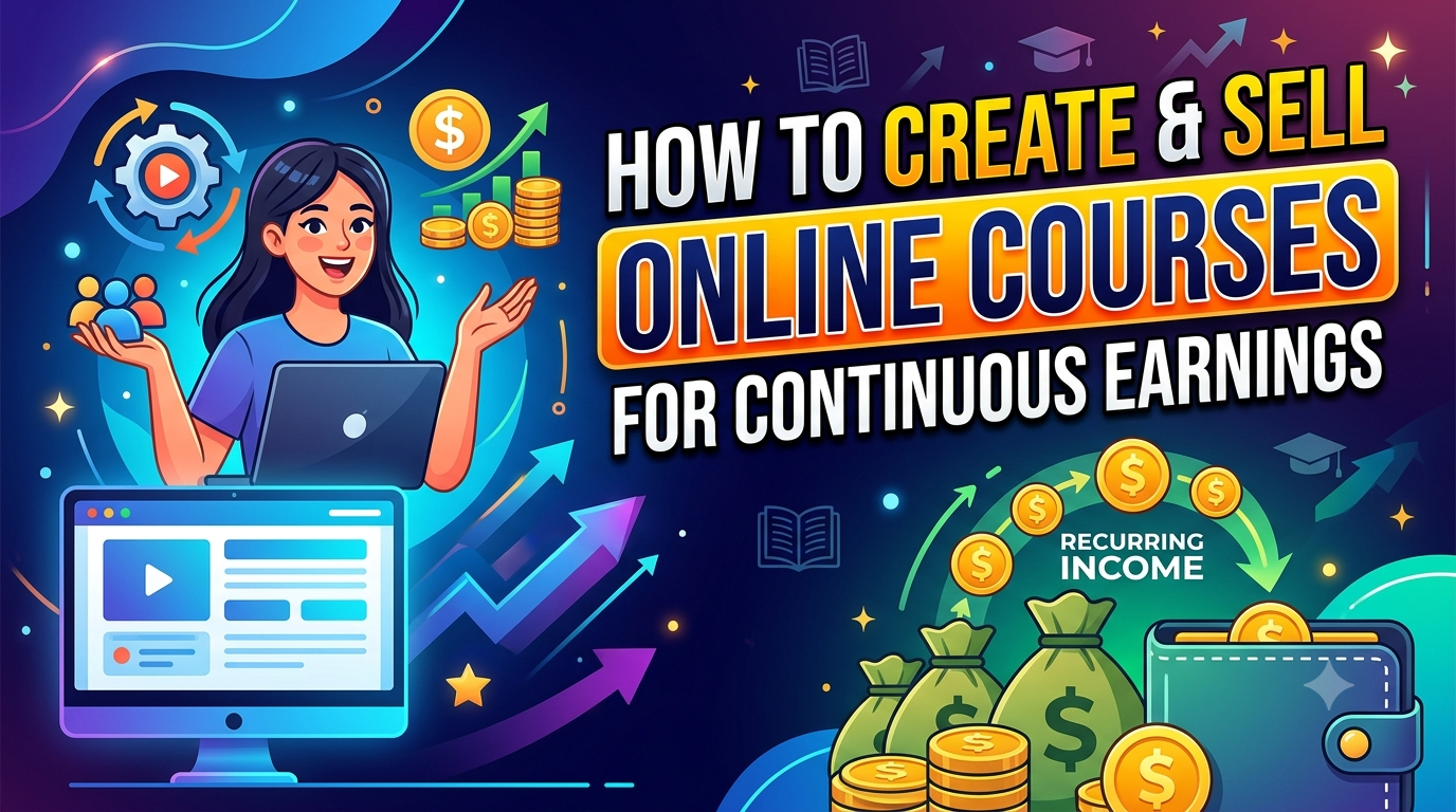 How to Create and Sell Online Courses for Continuous Earnings