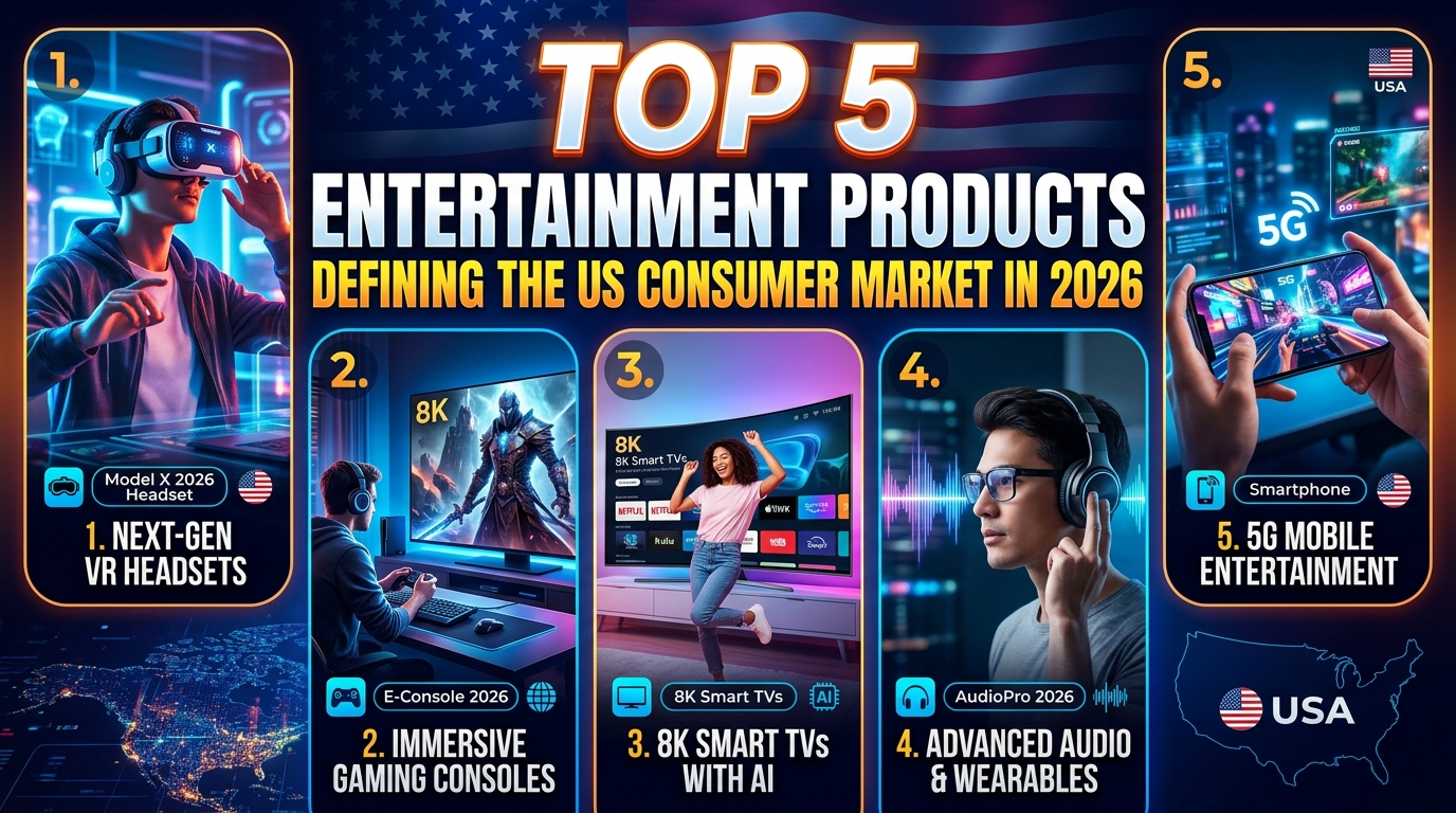 Top 5 Entertainment Products Defining the US Consumer Market in 2026