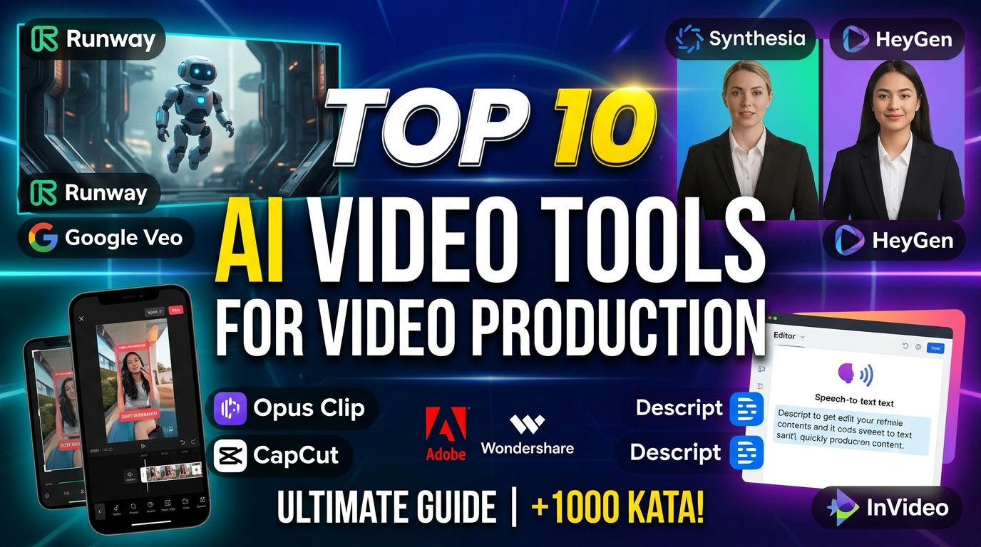 Top 10 AI Tools for Video Production: The Ultimate Guide for Content Creators and Businesses