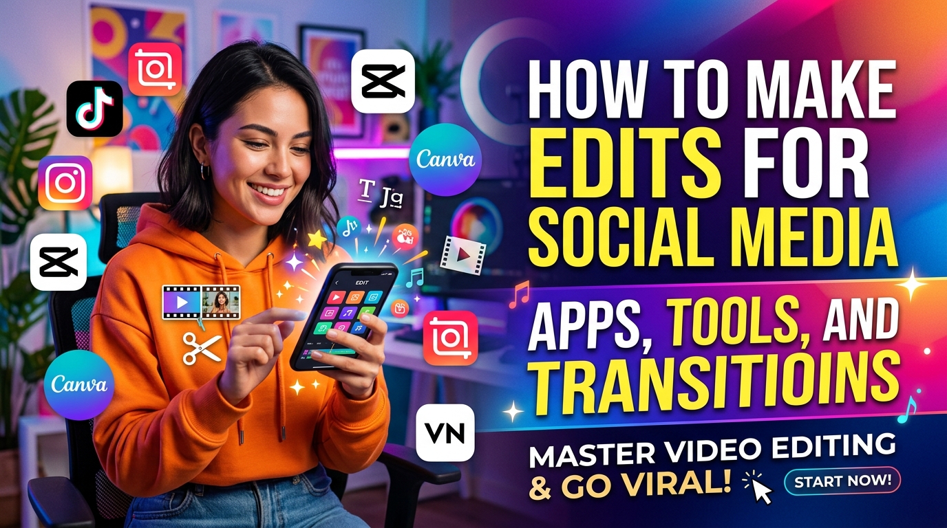 How to Make Edits for Social Media: Apps, Tools, and Transitions