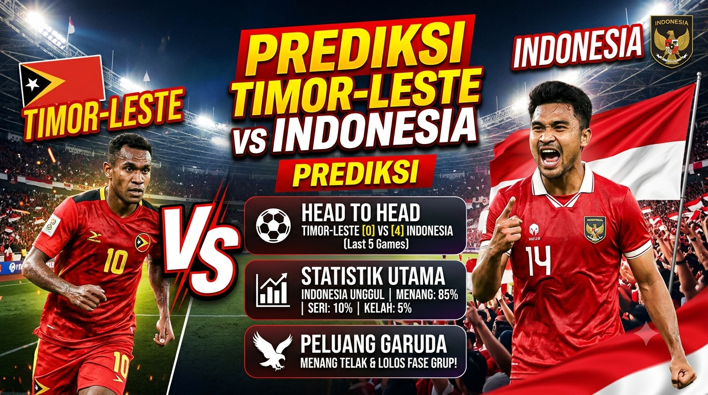 Prediksi Timor-Leste vs Indonesia: Head to Head, Statistik, dan Peluang Menang Garuda