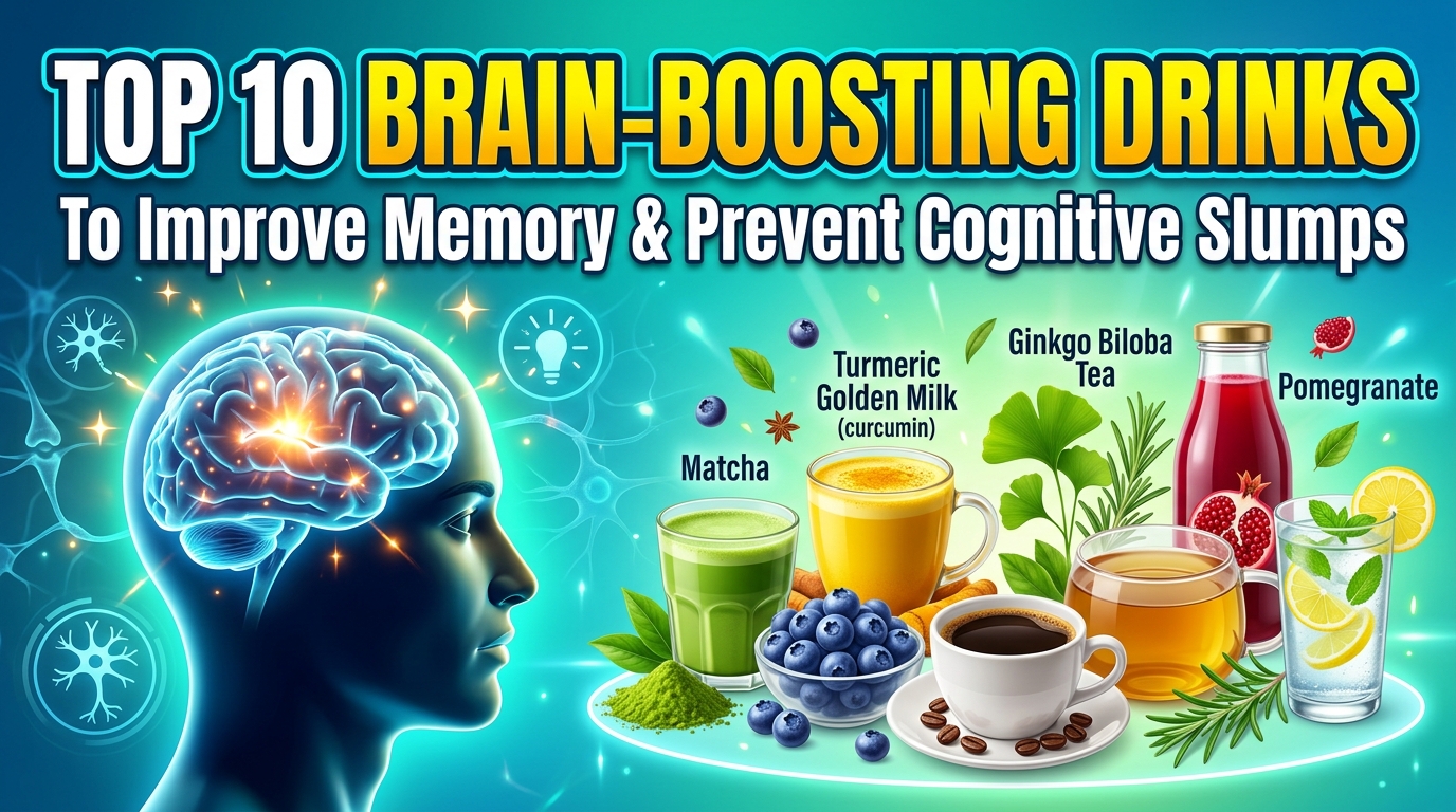 Top 10 Brain-Boosting Drinks to Support Memory and Prevent Cognitive Slumps