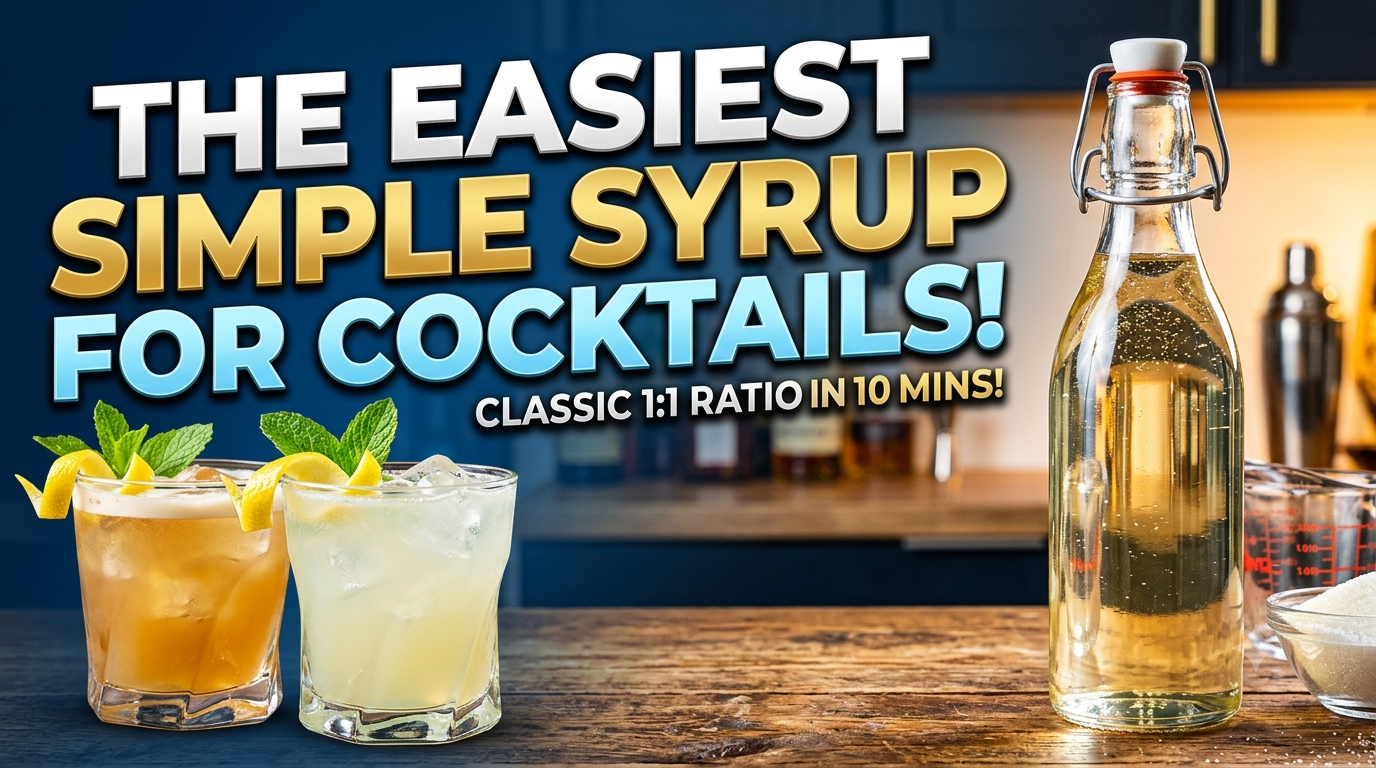 How to Make Simple Syrup for Cocktails: Classic 1:1 Ratio
