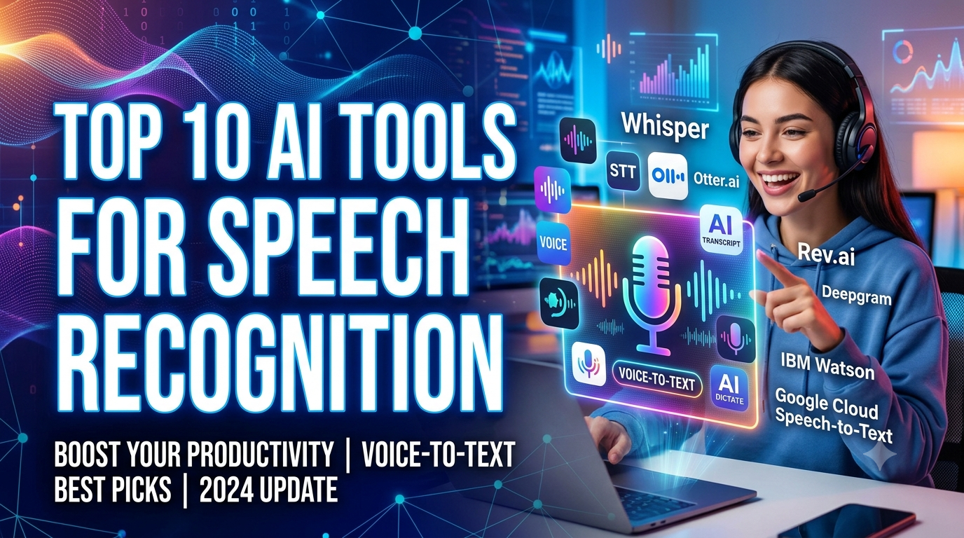 Top 10 AI Tools for Speech Recognition