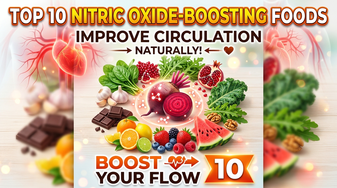 Top 10 Nitric Oxide-Boosting Foods to Support Cardiovascular Circulation