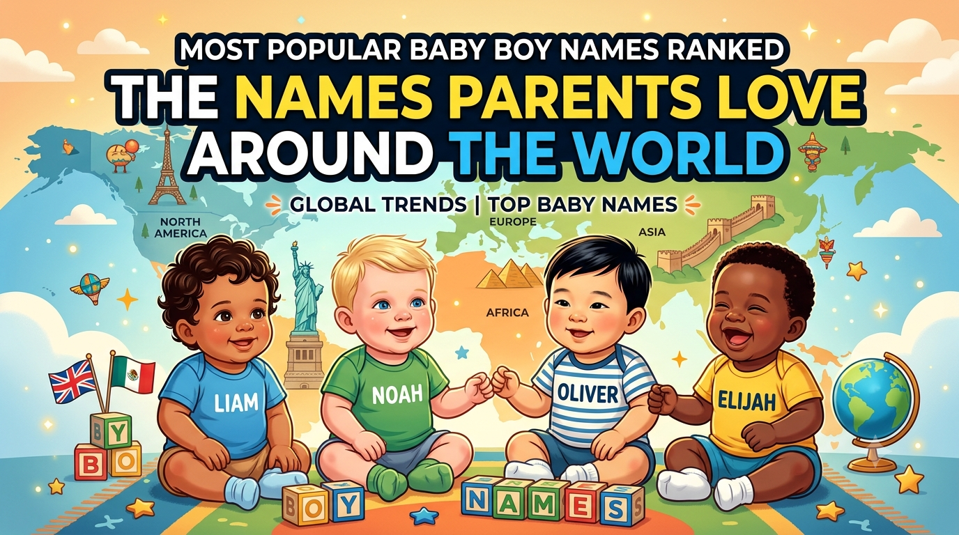 Most Popular Baby Boy Names Ranked: The Names Parents Love Around the World