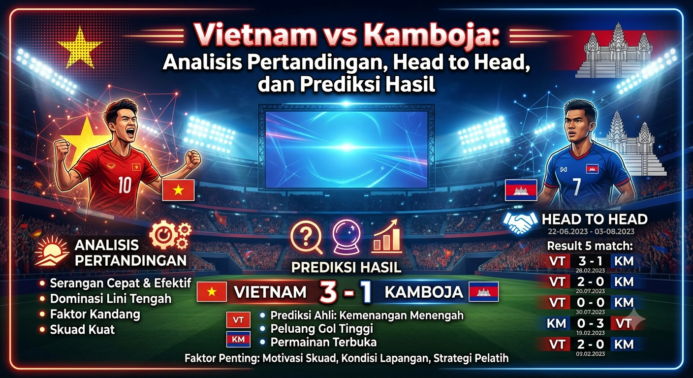 Vietnam vs Kamboja: Analisis Pertandingan, Head to Head, dan Prediksi Hasil