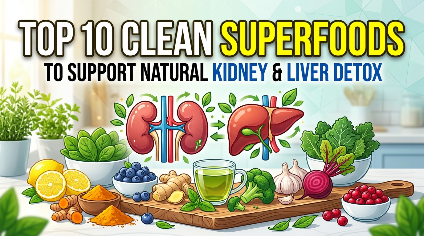 Top 10 Clean Superfoods to Support Natural Kidney and Liver Health