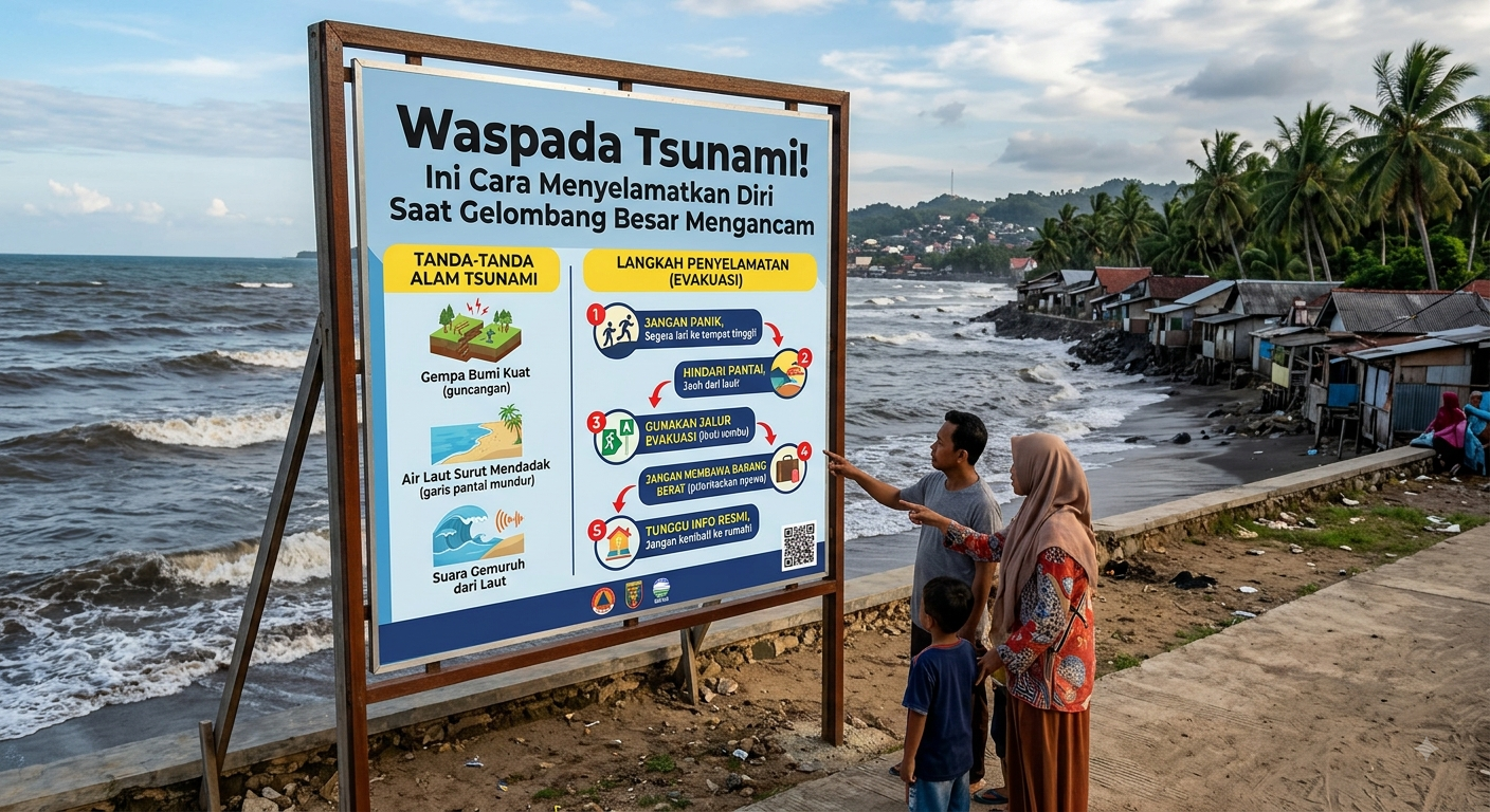 Waspada Tsunami! Ini Cara Menyelamatkan Diri Saat Gelombang Besar Mengancam
