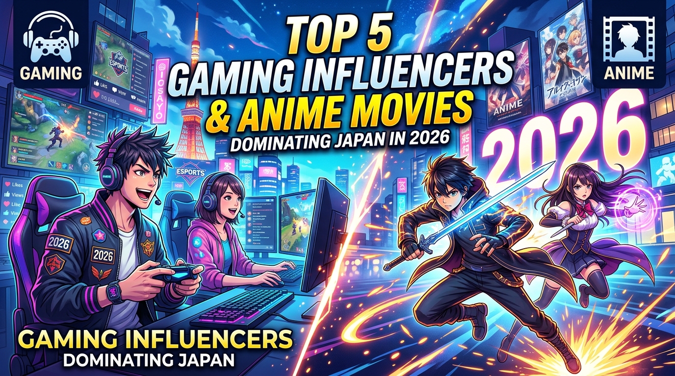Top 5 Gaming Influencers and Anime Movies Dominating Japan in 2026
