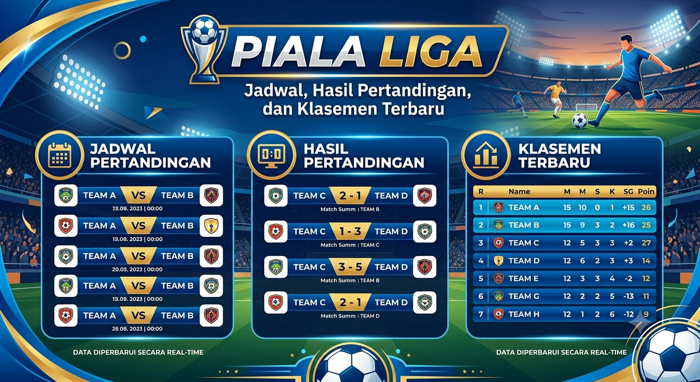 Piala Liga: Jadwal, Hasil Pertandingan, dan Klasemen Terbaru