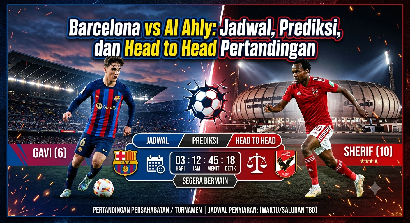 Barcelona vs Al Ahly: Jadwal, Prediksi, dan Head to Head Pertandingan
