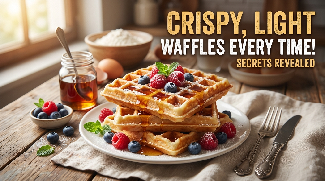 Secrets to Making Light, Crispy Waffles Every Single TimeSecrets to Making Light, Crispy Waffles Every Single Time