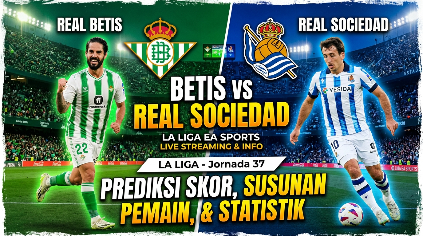 Betis vs Real Sociedad: Prediksi skor, susunan pemain, dan statistik