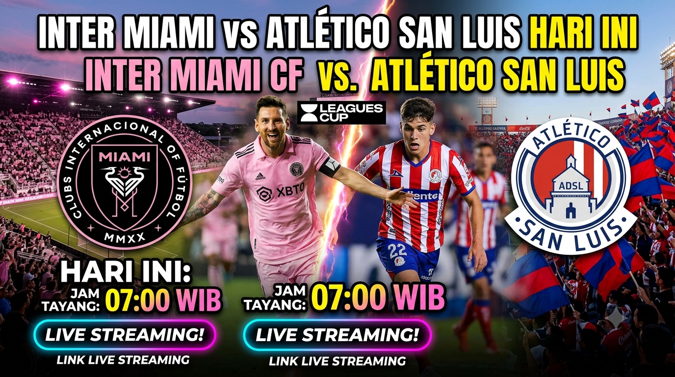 Inter Miami vs Atlético San Luis Hari Ini: Jam Tayang dan Link Live Streaming