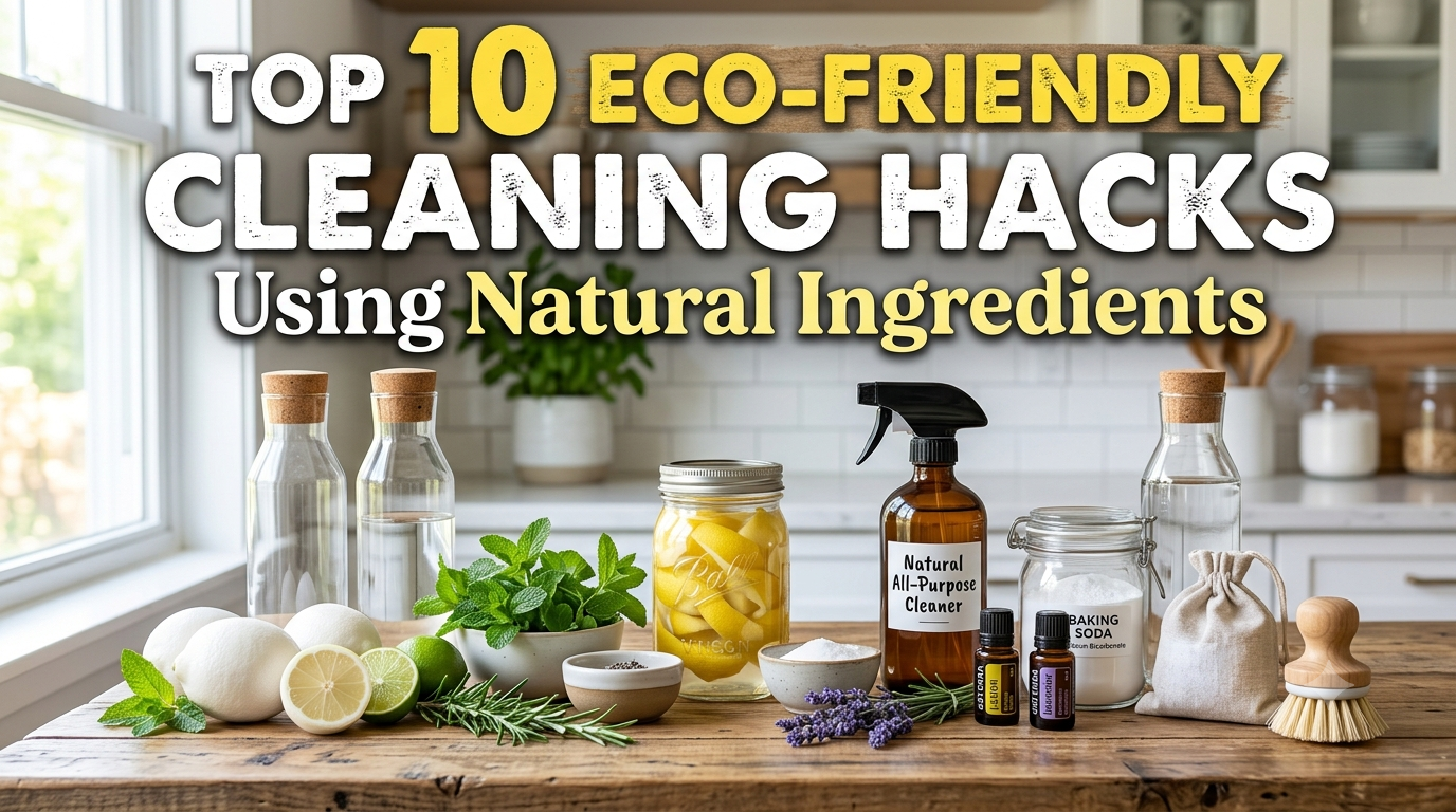 Top 10 Eco-Friendly Cleaning Hacks Using Natural Ingredients