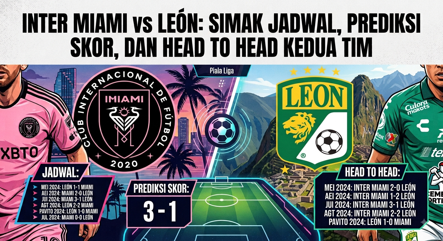 Inter Miami vs León: Simak Jadwal, Prediksi Skor, dan Head to Head Kedua Tim