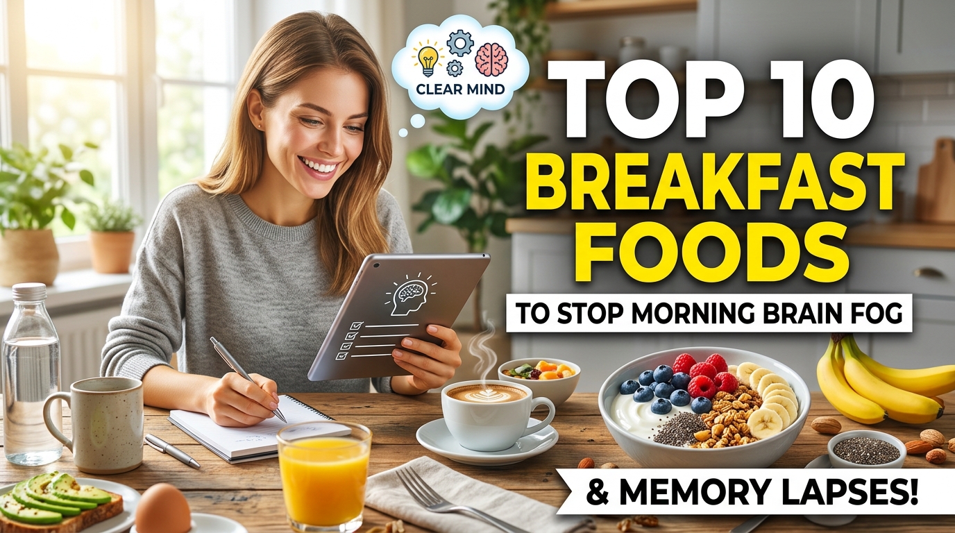 Top 10 Breakfast Foods to Support Morning Brain Fog and Memory