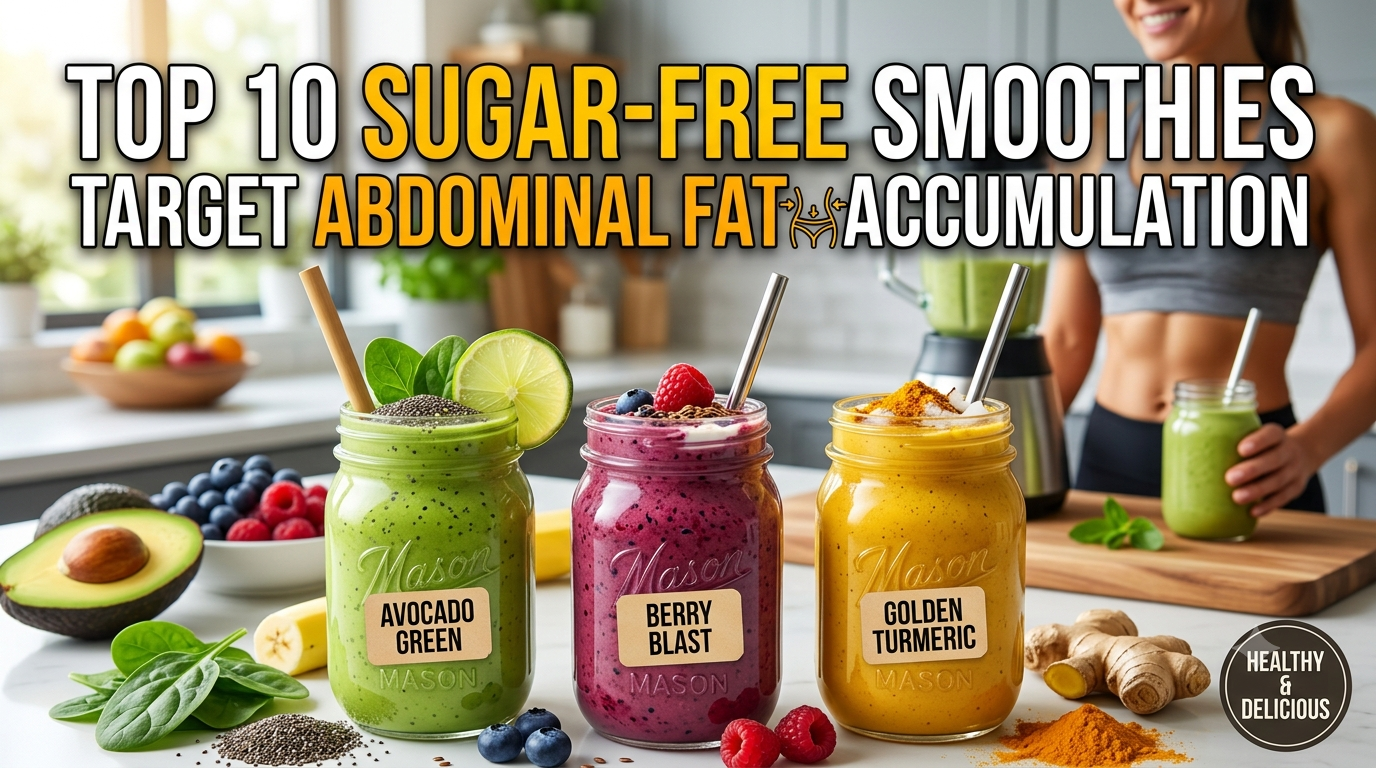 Top 10 Sugar-Free Smoothies to Target Abdominal Fat Accumulation