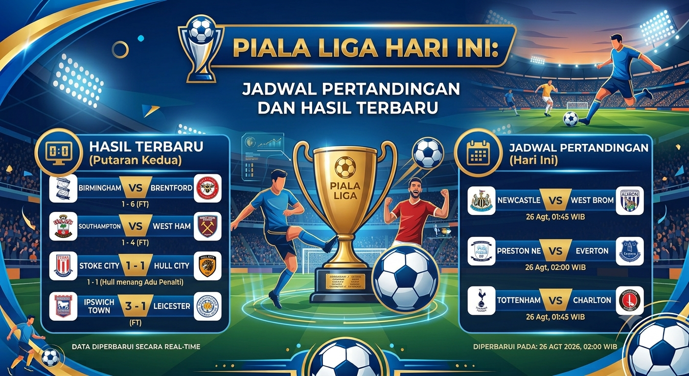 Piala Liga Hari Ini: Jadwal Pertandingan dan Hasil Terbaru