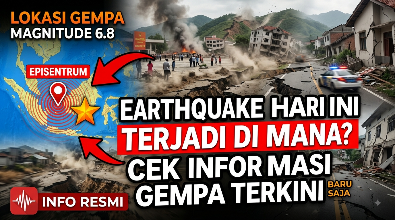 Earthquake Hari Ini Terjadi di Mana? Cek Informasi Gempa Terkini