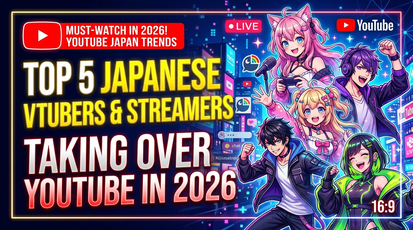 Top 5 Japanese VTubers and Streamers Taking Over YouTube in 2026