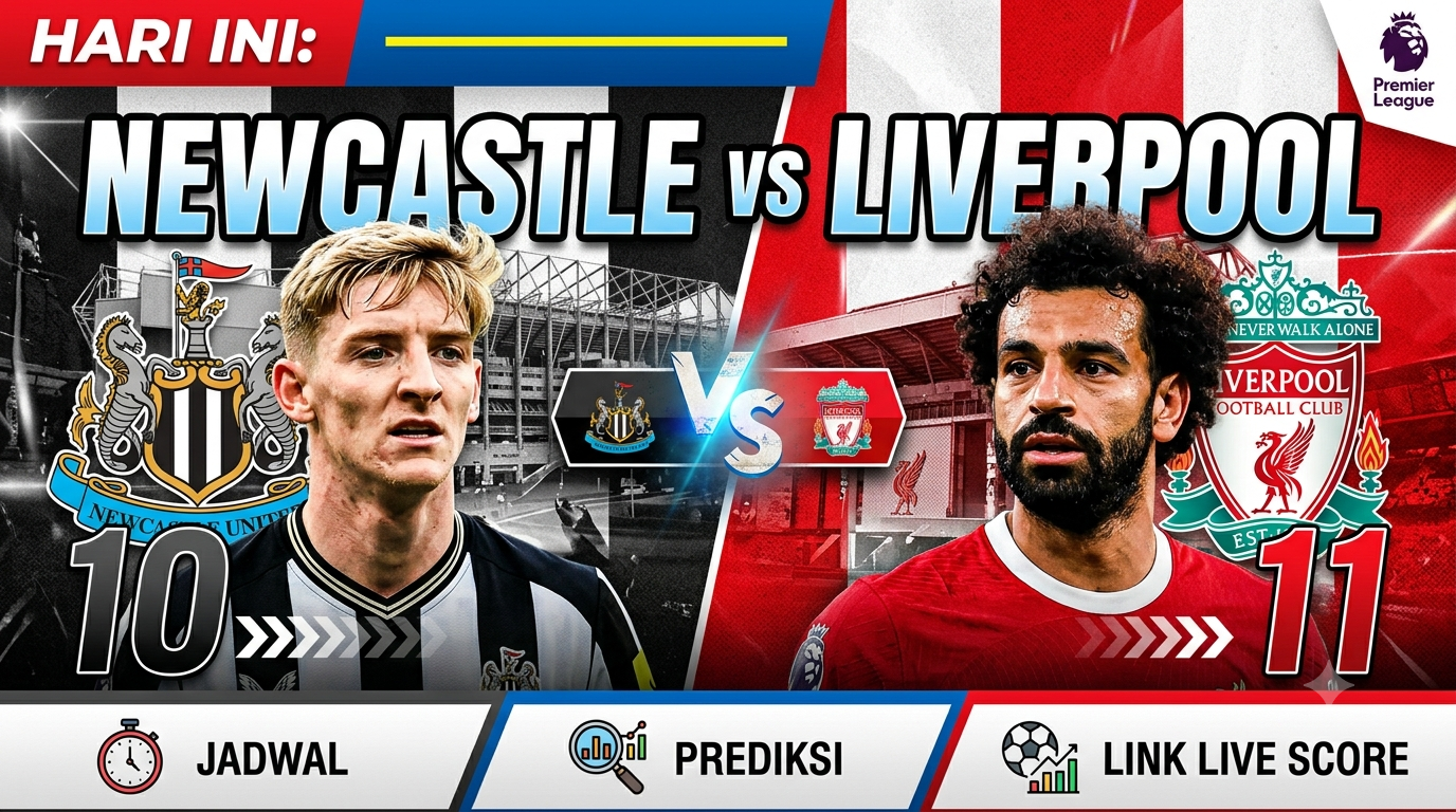 Newcastle vs Liverpool hari ini: Jadwal, prediksi, dan link live score