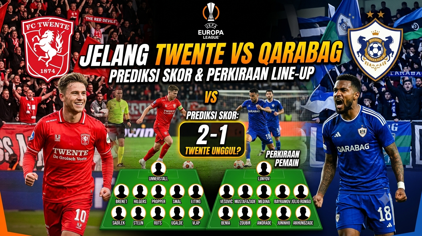 Jelang Twente vs Qarabag, Ini Prediksi Skor dan Perkiraan Susunan Pemain