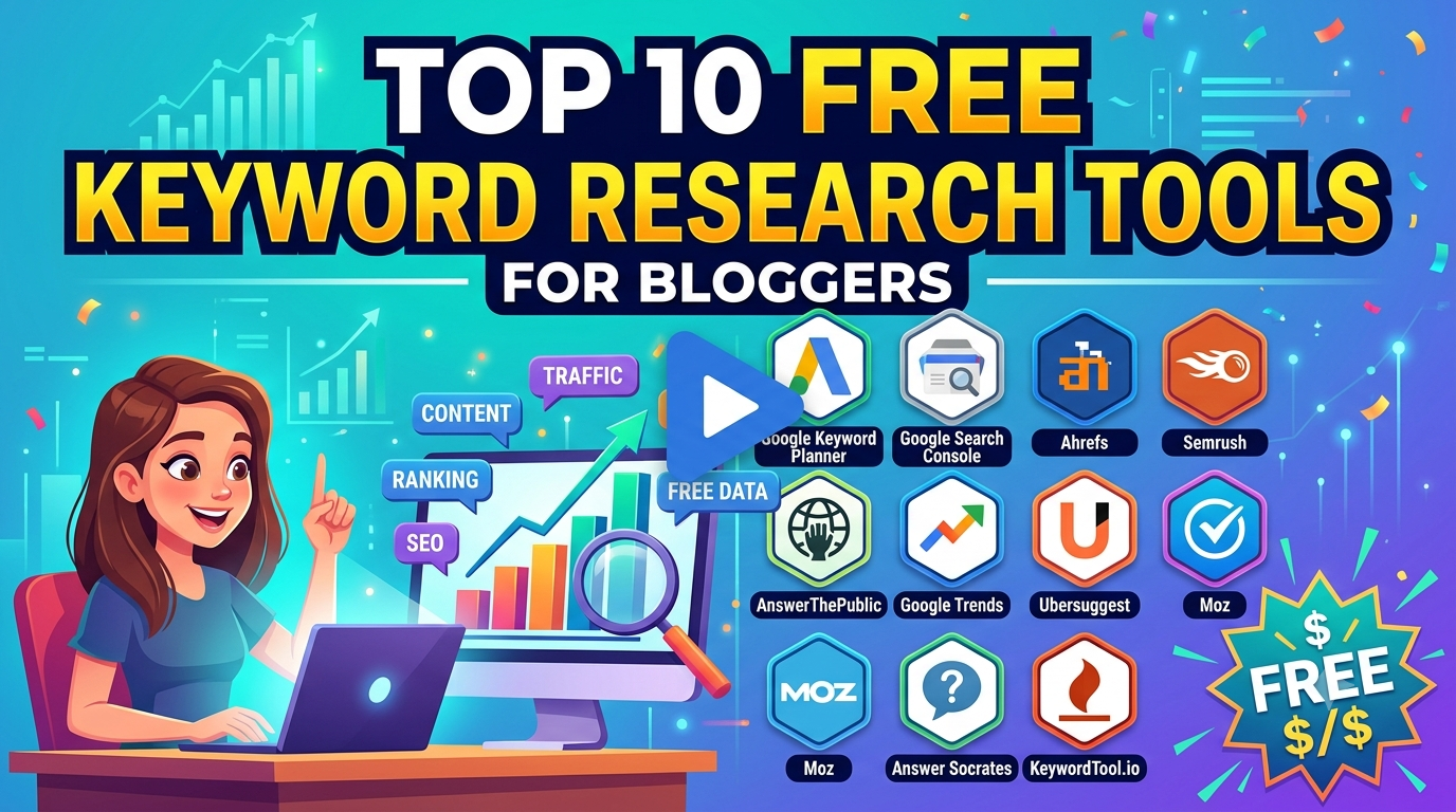 Top 10 Free Keyword Research Tools for Bloggers