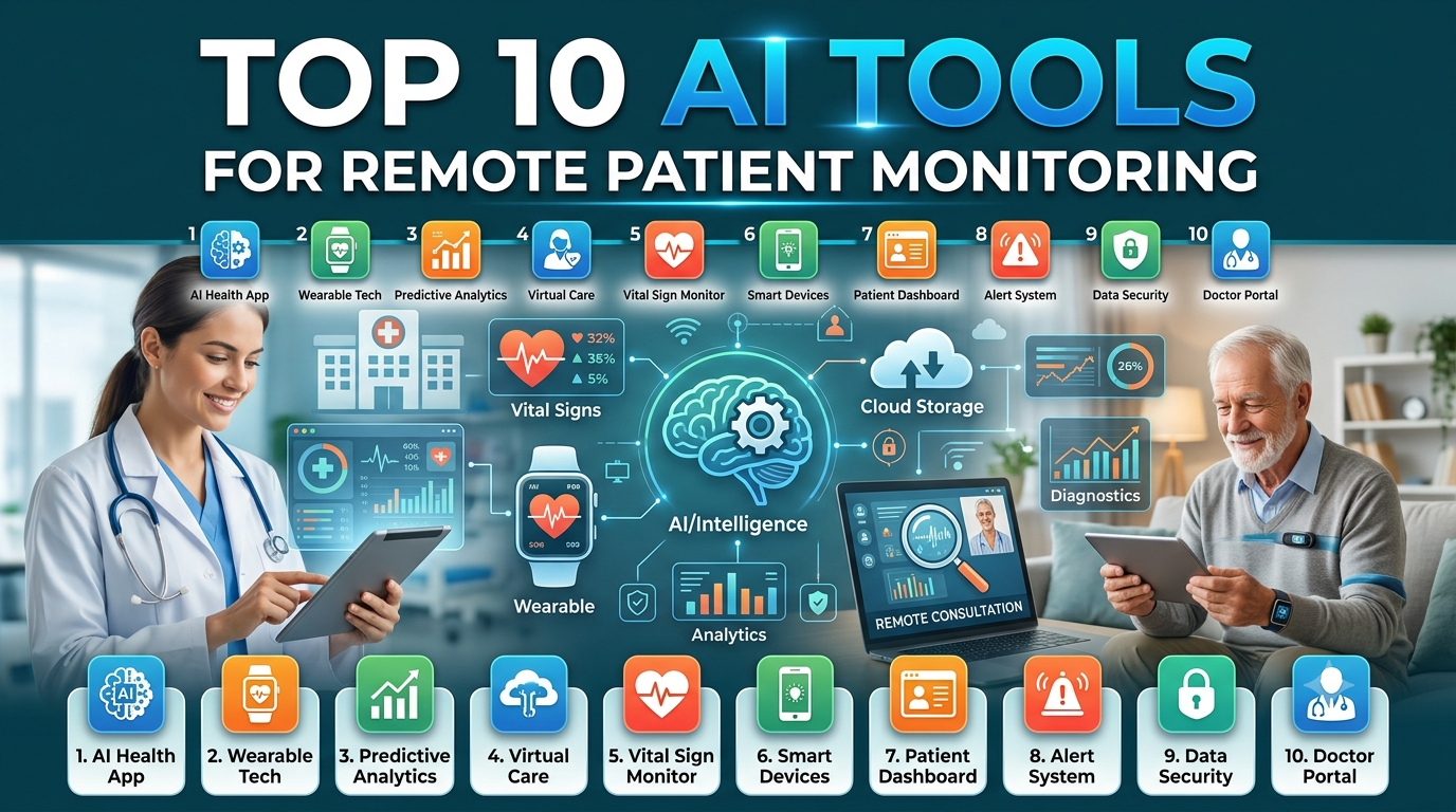 Top 10 AI Tools for Remote Patient Monitoring