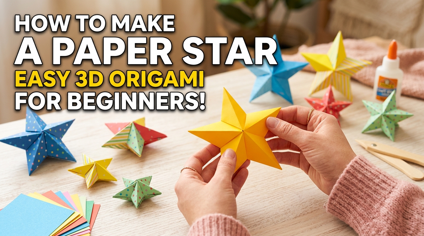 How to Make a Paper Star: Easy 3D Origami for Beginners