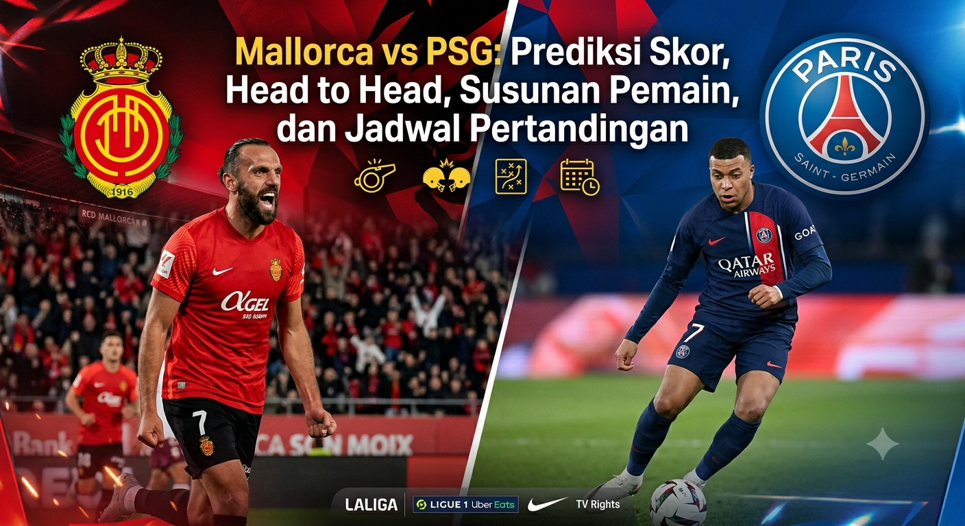 Mallorca vs PSG: Prediksi Skor, Head to Head, Susunan Pemain, dan Jadwal Pertandingan