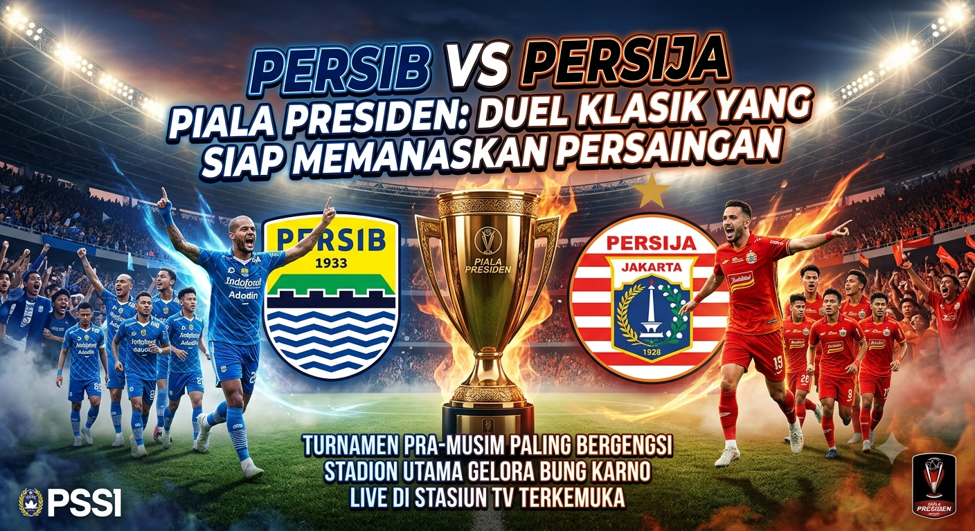 Persib vs Persija Piala Presiden: Duel Klasik yang Siap Memanaskan Persaingan