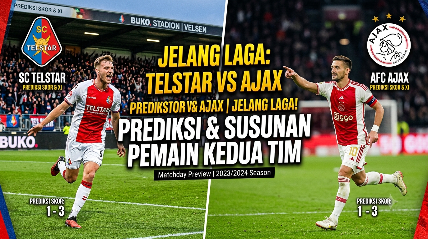 Jelang Telstar vs Ajax, Ini Prediksi dan Susunan Pemain Kedua Tim