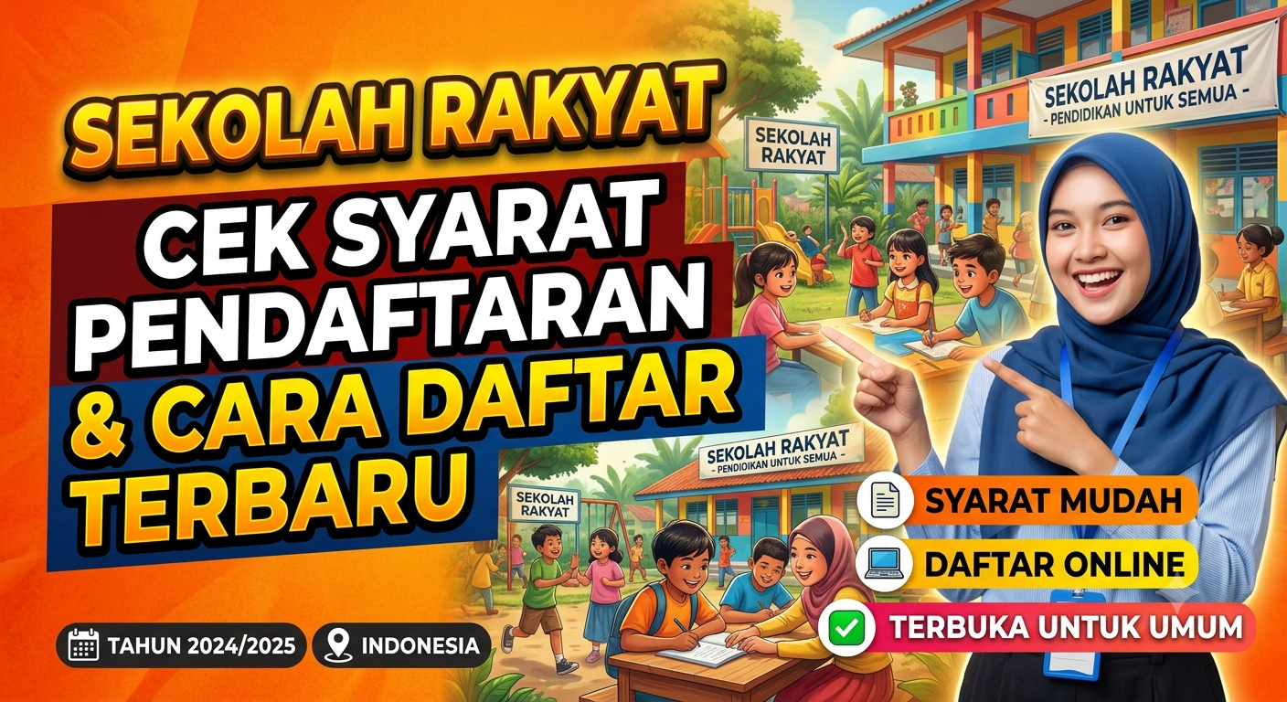Sekolah Rakyat: Cek Syarat Pendaftaran dan Cara Daftar Terbaru