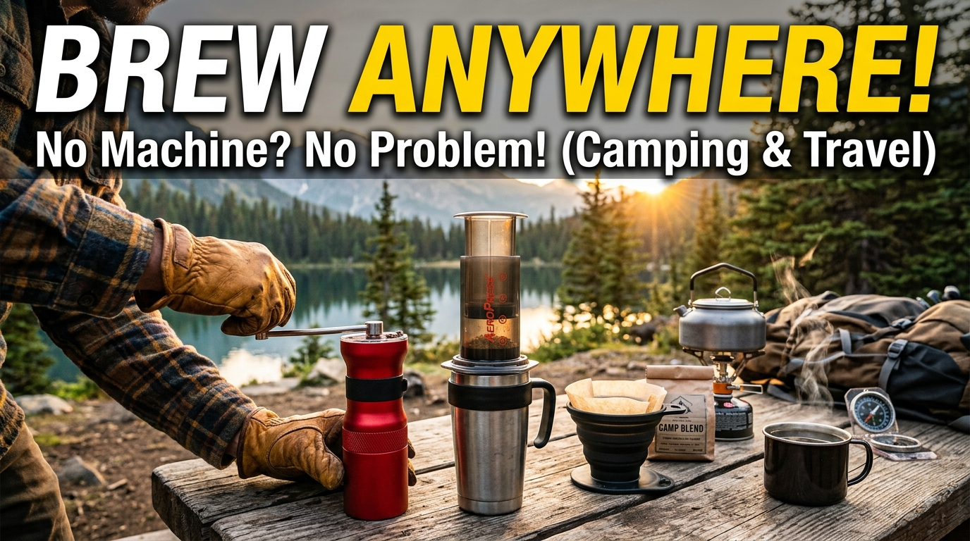 Waking up in the wilderness to the crisp morning air or opening your eyes in a cozy hostel in a new city is one of the greatest joys of travel. However, for many of us, that picturesque morning picture is incomplete without a fresh, hot cup of coffee. When you are far away from your kitchen, your favorite local cafe, or your trusty home espresso machine, getting your daily caffeine fix might seem like a challenge. The good news is that you do not need heavy electrical appliances, expensive gear, or a professional barista setup to brew a delicious cup of coffee. People have been enjoying coffee outdoors and on the move for centuries using simple, portable, and low-tech methods. Whether you are deep-woods camping, backpacking with minimal gear, road-tripping in a camper van, or staying in a hotel room without an espresso maker, this comprehensive guide will teach you how to make rich, flavorful coffee anywhere in the world. 1. The Basics of Manual Outdoor Brewing Before diving into specific brewing methods, it helps to understand the fundamental rules of making good coffee outdoors. Regardless of the equipment you choose, keeping these core variables in mind will dramatically improve the quality of your cup. Water Quality: Coffee is roughly 98% water. If your water tastes bad, your coffee will taste bad. When camping, use clean, filtered, or boiled natural water. Water Temperature: The ideal temperature for brewing coffee is between 195°F and 205°F (90°C to 96°C). In the wild, bring your water to a rolling boil, then remove it from the heat source and let it sit for about 30 to 60 seconds before pouring. Coffee-to-Water Ratio: A solid golden rule for manual brewing is 1:15 to 1:17. This means using 1 gram of coffee for every 15 to 17 grams (or milliliters) of water. In practical terms, that is roughly 1 to 2 tablespoons of ground coffee for every 6 ounces (180 ml) of water. Grind Size: Different manual methods require different grind sizes. Coarse grinds are best for steep-and-strain methods to prevent bitter extraction, while finer grinds work best for quick immersion or drip techniques. 2. Top Methods to Brew Coffee Without a Machine Method A: Cowboy Coffee (The Ultimate Minimalist Choice) Cowboy coffee is the oldest, simplest, and most iconic way to make coffee over an open fire or camp stove. It requires zero special equipment—just a pot, water, coffee grounds, and a heat source. Best for: Ultralight backpacking, traditional camping, and emergency situations. What You Need: A small pot or kettle Coarsely ground coffee Water Cold water (a small splash) Step-by-Step Instructions: Boil the Water: Pour your desired amount of water into your pot or kettle and bring it to a boil over your campfire or stove. Cool Slightly: Remove the pot from the heat and let it rest for 30 seconds so it drops to the ideal brewing temperature. Add the Grounds: Add roughly 2 tablespoons of coarsely ground coffee for every 8 ounces of water. Stir the mixture thoroughly to ensure all grounds are saturated. Steep: Let the coffee steep uncovered for 4 to 5 minutes. Settle the Grounds: Sprinkle a small splash of cold water over the top of the hot coffee mixture. The cold water causes the heavy, saturated coffee grounds to sink rapidly to the bottom of the pot. Pour and Serve: Slowly pour the coffee into your mug, leaving the settled grounds at the bottom of the pot. Enjoy the strong, rugged brew! Method B: The Coffee Bag / "Tea Bag" Method If you want an easy cleanup with zero grit in your cup, making homemade coffee bags is an ideal solution. It works exactly like brewing tea. Best for: Light travelers, hotel stays, and quick morning brews. What You Need: Medium-to-fine ground coffee Empty tea bags, coffee filters, or cheesecloth Kitchen twine or string Hot water and a mug Step-by-Step Instructions: Prepare the Pouch: Measure 1.5 to 2 tablespoons of coffee grounds into the center of a coffee filter or an unbleached empty tea bag. Tie It Up: If using a filter, gather the edges up to form a small pouch or bundle and tie it securely at the top with natural kitchen twine, leaving a long string attached. Heat Water: Bring water to a boil in a mug using an electric kettle, pot, or camp stove. Steep: Place your coffee bag into your mug and pour hot water directly over it. Dunk and Rest: Dunk the bag a few times to saturate the grounds completely. Let it steep for 4 to 6 minutes, adjusting the time based on your preferred strength. Remove and Enjoy: Lift the bag out by the string, squeeze out any remaining liquid gently, discard the bag, and drink. Method C: The Portable Pour-Over (Collapsible Drip) Pour-over coffee delivers a clean, bright, and nuanced flavor profile. Thanks to modern outdoor gear design, you can buy lightweight, collapsible silicone or stainless steel pour-over drippers that lay completely flat in your backpack. Best for: Car camping, road trips, and coffee purists who refuse to compromise on flavor. What You Need: A collapsible pour-over dripper Paper filters (or a reusable fine-mesh metal filter) Medium-ground coffee Kettle or pot with a controlled pour spout Step-by-Step Instructions: Set Up the Dripper: Unfold your collapsible dripper and place it securely directly over your mug. Insert a paper filter. Rinse the Filter: Pour a small amount of hot water through the paper filter to rinse away any paper taste and pre-warm your mug. Discard that water. Add Grounds: Add medium-ground coffee into the filter. Level the bed of grounds gently. The Bloom: Pour just enough hot water (about double the weight of the coffee grounds) to wet all the grounds. Wait 30 seconds. You will see the coffee swell and bubble; this releases trapped carbon dioxide gas and enhances flavor extraction. Pour Continuously: Slowly pour the remaining hot water in steady, concentric circles from the center outward, avoiding pouring directly onto the paper edges. Finish: Allow all the water to drip through, discard the filter and grounds, and enjoy a cafe-quality manual pour-over. Method D: The AeroPress (The Traveler's Favorite) While technically a manual device rather than a complete zero-tool hack, the AeroPress deserves a special place on any travel coffee list. Made from durable, BPA-free plastic, it is virtually indestructible, lightweight, and incredibly fast to clean. Best for: Digital nomads, frequent flyers, camper vans, and outdoor enthusiasts who want espresso-style coffee. What You Need: AeroPress or AeroPress Go (compact version) AeroPress paper or metal filter Fine-to-medium ground coffee Hot water Step-by-Step Instructions: Assemble: Insert a filter into the filter cap, wet it with hot water, and twist the cap onto the main AeroPress chamber. Place it on top of a sturdy mug. Add Coffee: Add one rounded scoop (approx. 15g) of fine-medium ground coffee into the chamber. Add Water: Pour hot water up to the number '4' mark on the chamber wall. Stir: Stir the mixture gently with the included paddle for 10 seconds. Plunge: Insert the rubber plunger into the top of the chamber. Gently press down with steady, light pressure for about 20 to 30 seconds until the plunger reaches the bottom and you hear a soft hissing sound. Dilute or Sip: You now have a concentrated shot of coffee! Drink it as an espresso-style shot, or dilute it with hot water for an Americano, or add milk for a latte. Method E: Single-Serve Coffee Sticks & Drip Bags If convenience, space, and weight are your primary concerns, pre-packaged travel solutions have come a long way. Japanese-style single-serve drip bags—which feature paper hooks that hang directly onto the rim of your mug—offer fresh, real ground coffee convenience without bulky equipment. Alternatively, specialty instant coffee (produced by modern freeze-drying techniques using high-grade Arabica beans) has revolutionized fast brewing. Best for: Ultralight backpacking, long haul flights, and emergency travel kits. Step-by-Step Instructions (Drip Bags): Tear open the sealed packet and top of the paper filter bag. Pull out the cardboard side-anchors and hook them over the edges of your mug. Slowly pour hot water over the ground coffee inside the pocket in 2–3 stages. Remove the bag once the cup is full and discard. 3. Comparison of Manual Brewing Methods Brewing Method Difficulty Equipment Needed Cleanup Ease Flavor Profile Cowboy Coffee Easy Pot/Kettle Medium Heavy, bold, body-rich Coffee Bag / DIY Pouch Very Easy Filter & String Very Easy Smooth, balanced, clean Collapsible Pour-Over Moderate Dripper & Paper Filters Easy Bright, clean, complex AeroPress Easy AeroPress device Very Easy Rich, smooth, espresso-like Hanging Drip Bags Extremely Easy Pre-made drip packet Extremely Easy Fresh, balanced, convenient 4. Pro-Tips for Perfect Travel Coffee To consistently elevate your mobile coffee experience, keep these helpful travel hacks in mind: Grind Fresh if Possible: Whole beans stay fresh much longer than ground coffee. If space permits, carrying a small, manual hand-burr grinder yields superior flavor compared to pre-ground bags. Pre-Ground Storage: If bringing a hand grinder is impossible, pre-grind your beans right before leaving home. Store the ground coffee in a airtight, light-proof container or a sealed zip-top bag pushed flat to squeeze out oxygen. Mind the Trash (Leave No Trace): When camping outdoors, always pack out your spent coffee grounds and paper filters. Spent grounds take a long time to decompose in natural ecosystems and can harm local wildlife or soil balance. Preheat Your Mug: Cold outdoor environments rapidly leech heat out of hot beverages. Pour a small splash of boiling water into your travel mug for 30 seconds to heat up the metal or ceramic walls before brewing your coffee into it. Final Thoughts Lacking a standard coffee maker or espresso machine should never stand between you and a delicious cup of morning coffee. Whether you choose the rugged simplicity of cowboy coffee over an open fire, the clean precision of a collapsible pour-over, or the speed of an AeroPress, mastering these manual techniques opens up a world of brewing freedom. The next time you pack your bags for a camping trip, an international adventure, or a weekend getaway, pack your favorite coffee beans along with the confidence that you can make a great cup anywhere your journey takes you.
