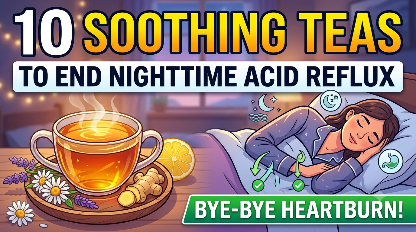 Top 10 Soothing Teas to End Nighttime Acid Reflux and Heartburn