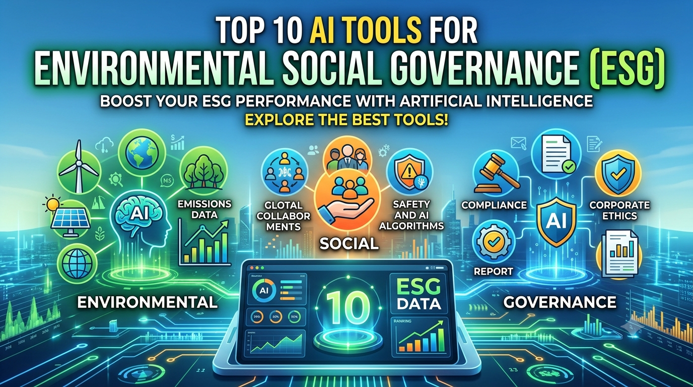 Top 10 AI Tools for Environmental, Social, and Governance (ESG)