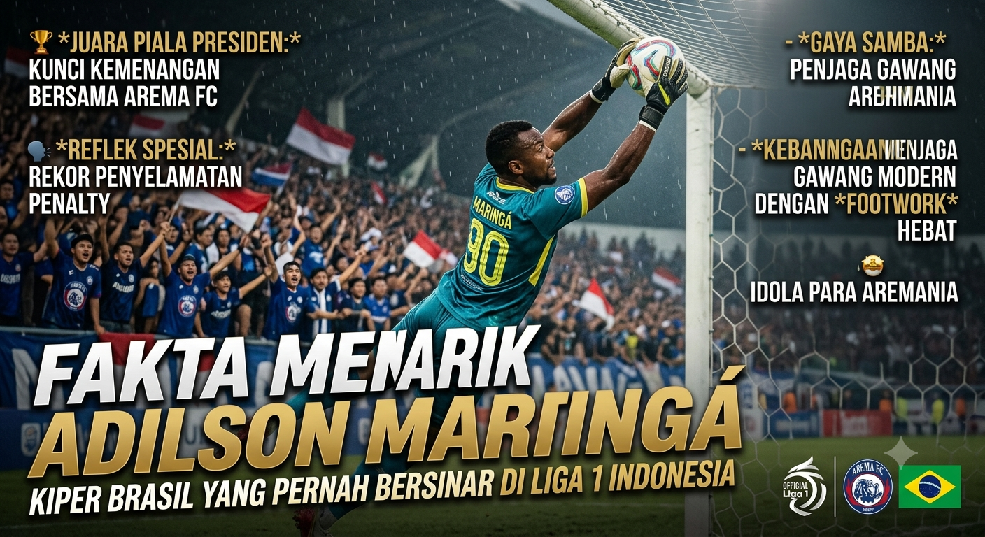 Fakta Menarik Adilson Maringá, Kiper Brasil yang Pernah Bersinar di Liga 1 Indonesia