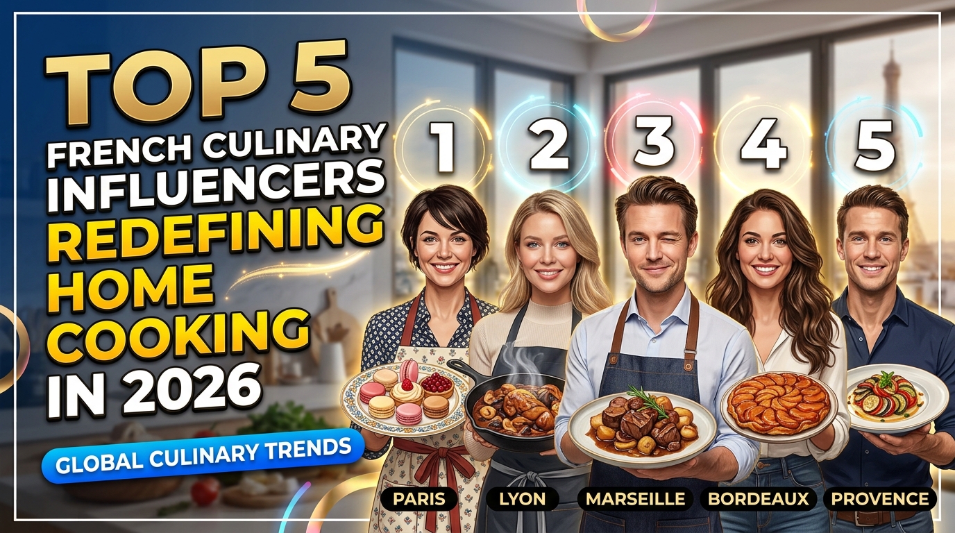 Top 5 French Culinary Influencers Redefining Home Cooking in 2026