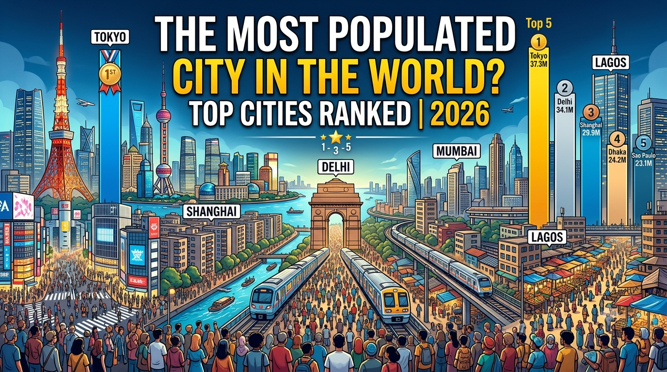 What Is the Most Populated City in the World? Top Cities Ranked by Population in 2026