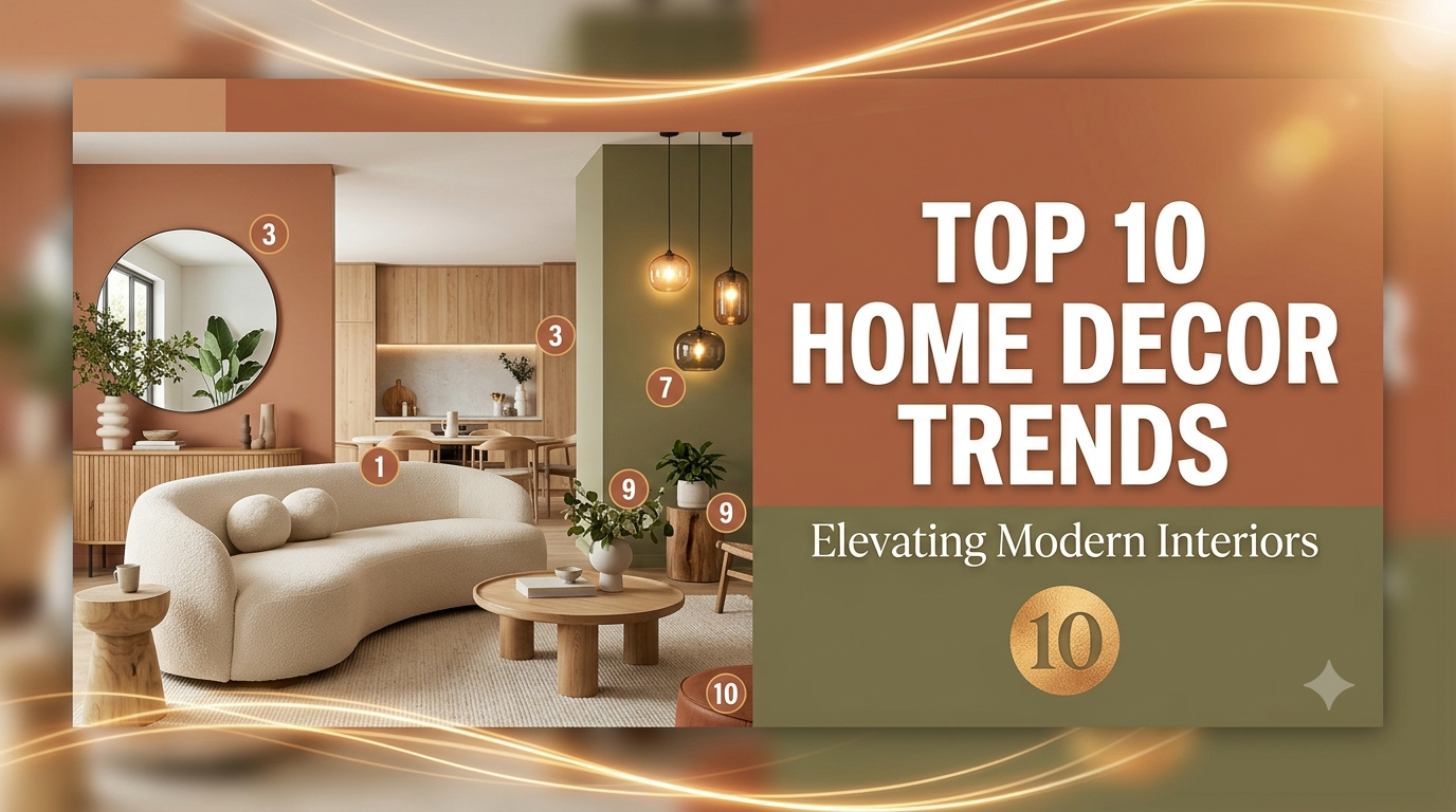 Top 10 Home Decor Trends Elevating Modern Interiors